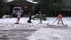 Hail storm hits Colorado in summer