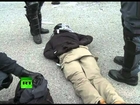 Riot police clashes video: Students protest school cuts in Italy