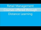 Retail Management courses through distance education in India