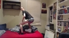 Guy Follows Girl's Advice on Twerking in His Bedroom