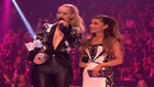 Iggy Azalea And Ariana Grande Present The Award For Best Male