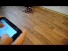Buggybug: session 7 (with the cat!), extended bluetooth control demo, new gait engine