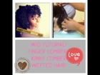 Kinky Comber Wig Making Tutorial Part 1: Prep and Sew