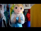 Frozen Elsa & Spiderman Birthday Party Funny Superhero Movie In Real Life