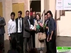 Shaista Malik  Distributing Gifts to Special Children Performance on jeeveypakistan