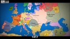 Map of Europe 1000 AD to present with timeline