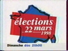 Bande Annonce de l'emission Élections Cantonales Mars 1998 France 3