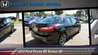 2013 Ford Focus SE - Walnut Creek Honda, Walnut Creek