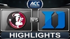 Florida State vs Duke | 2014 ACC Basketball Highlights